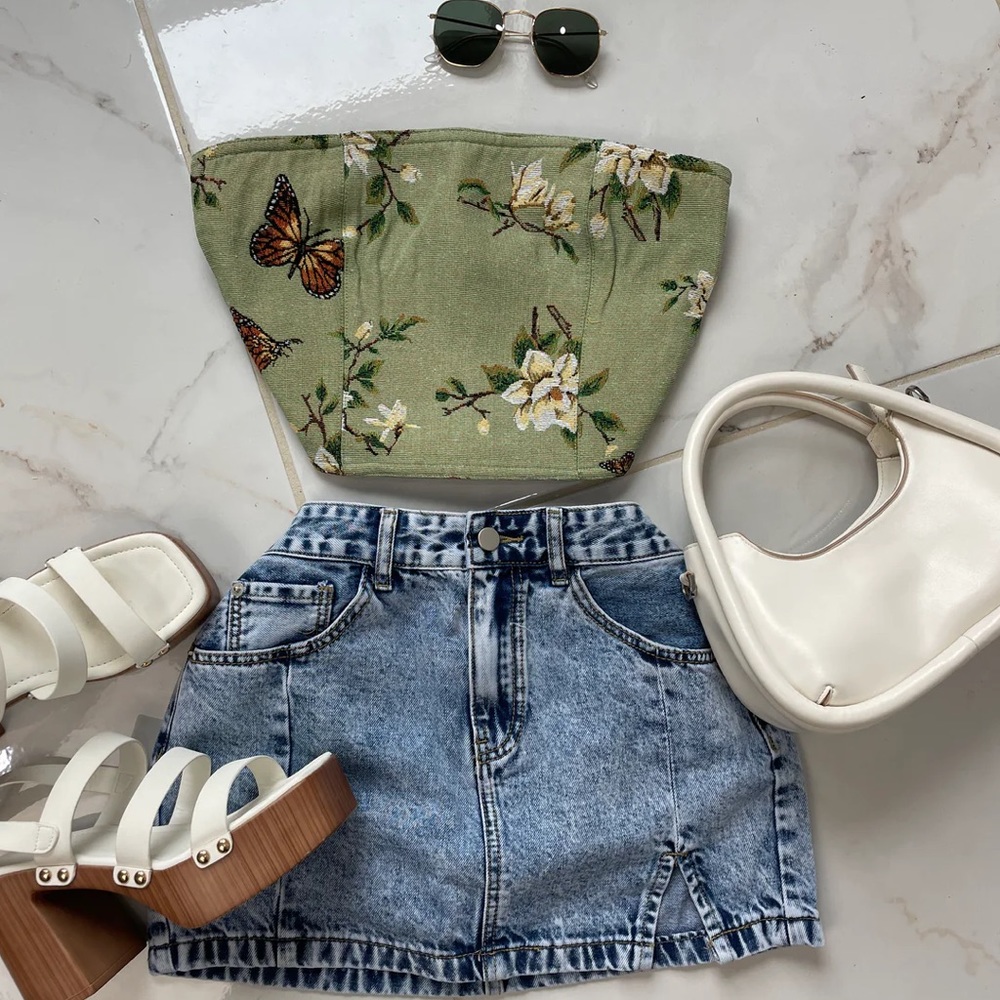 Butterfly Tube Top